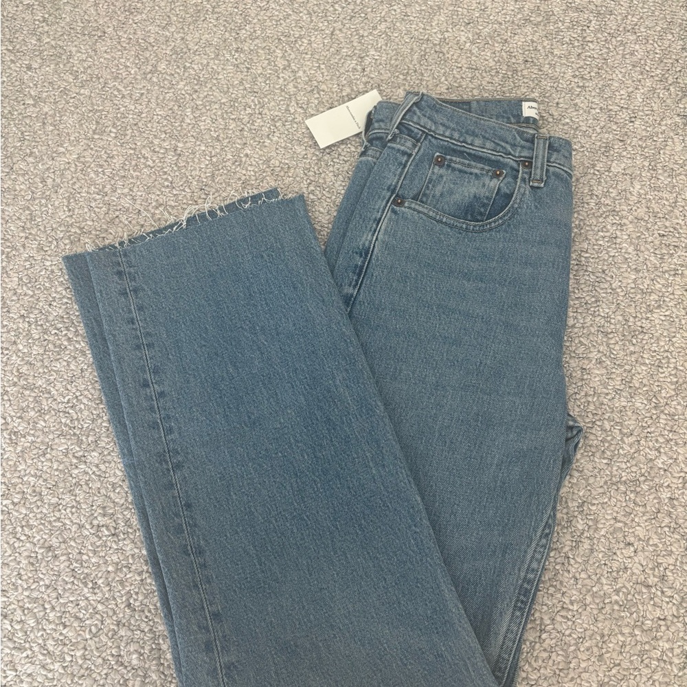 Abercrombie & Fitch Denim Blue Straight Leg Jeans